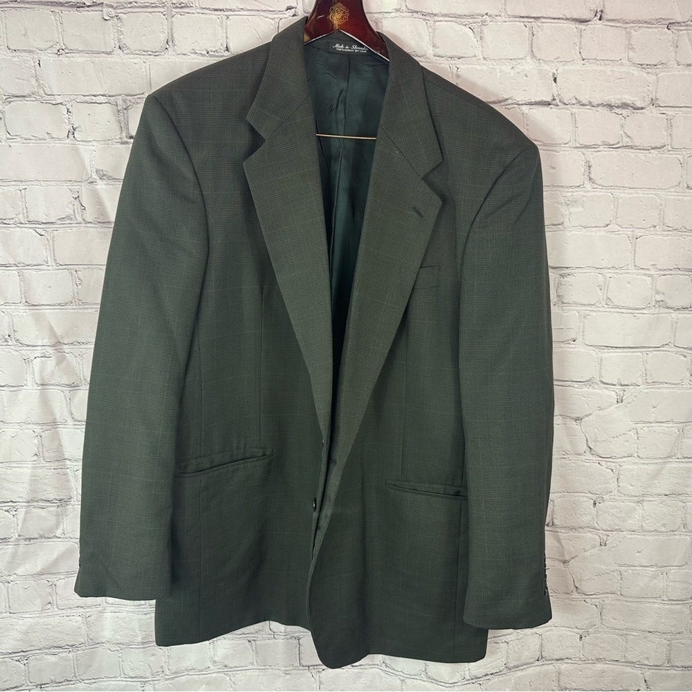 kilburne and finch fine slothiers wool blend Classic Men's dk grey jacket sz 42L